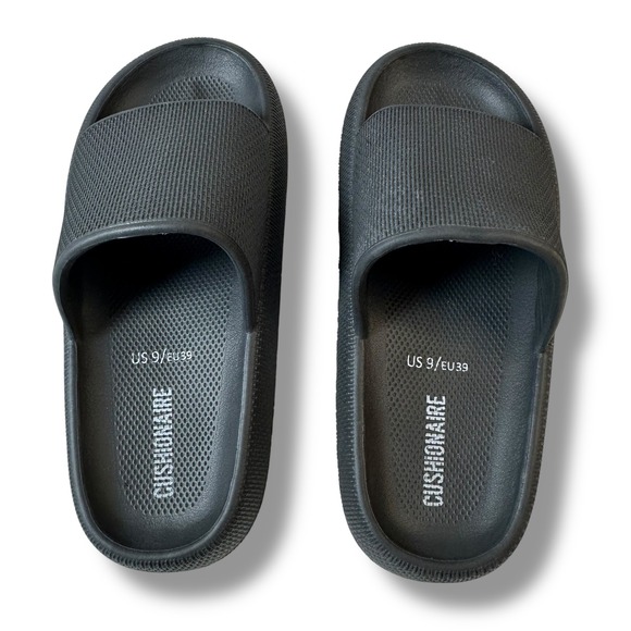 Cushionaire Slides Women's US 9 / EU 39 Black Comfort Slip On Sandals - Picture 1 of 5